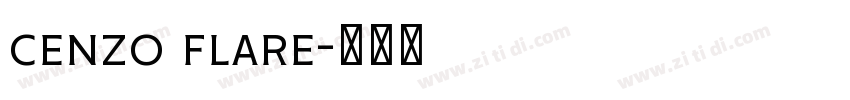 cenzo flare字体转换